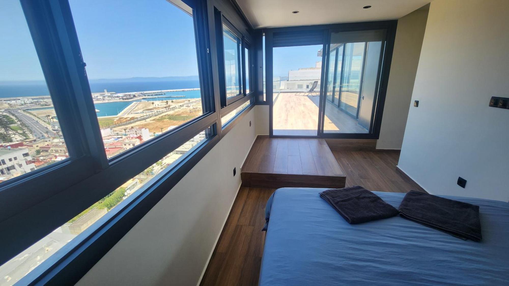 Magnifique Penthouse 160M2 Terrasse 90M2 Vue Mer Tanger Exteriör bild